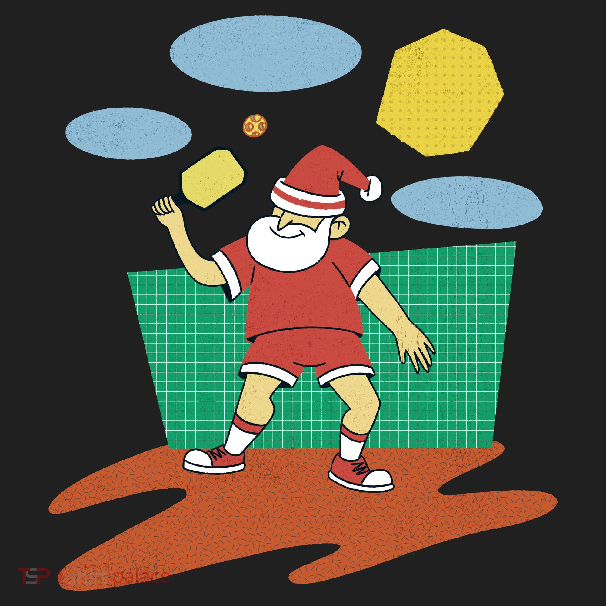 Pickleball Santa Claus Hat