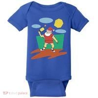 Pickleball Santa Claus Baby Bodysuit thumb 0