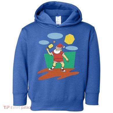 Pickleball Santa Claus Toddler Hoodie