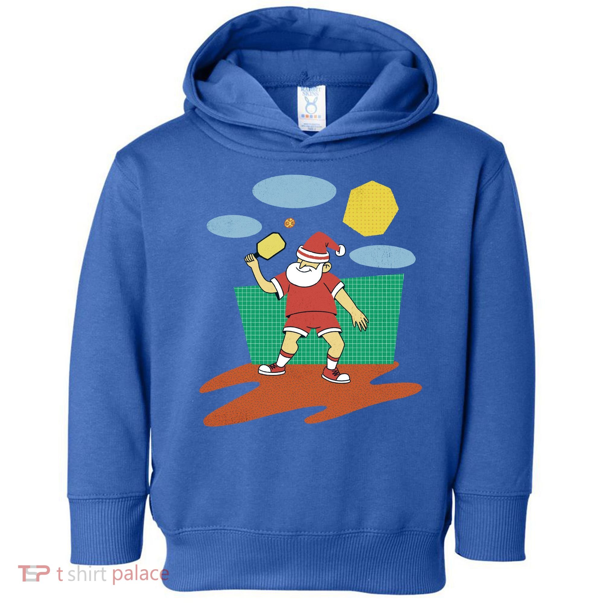 Pickleball Santa Claus Toddler Hoodie