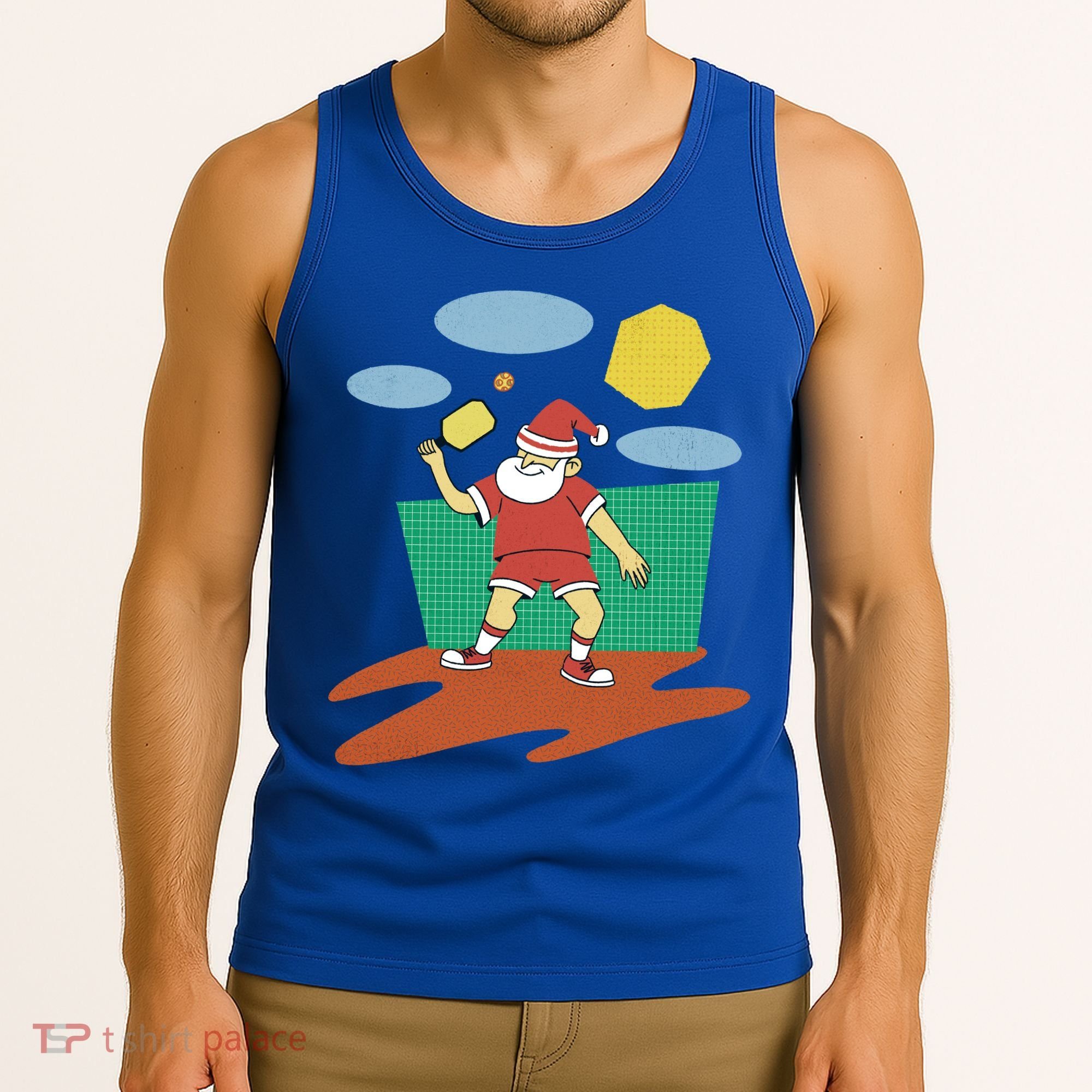 Pickleball Santa Claus Tank Top