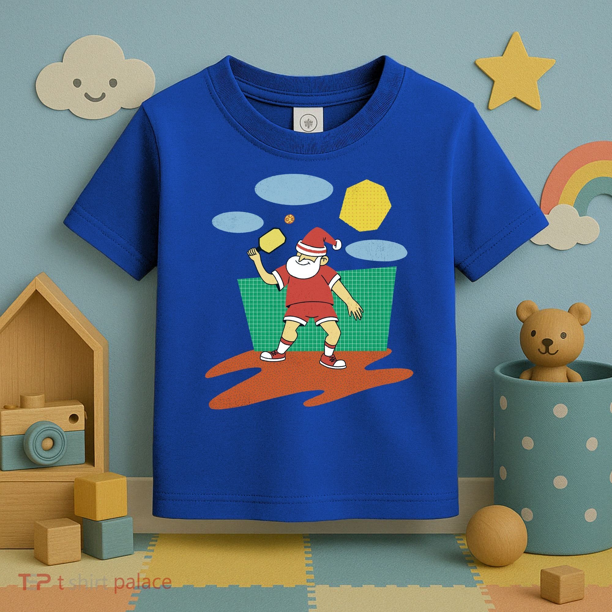 Pickleball Santa Claus Toddler T-Shirt