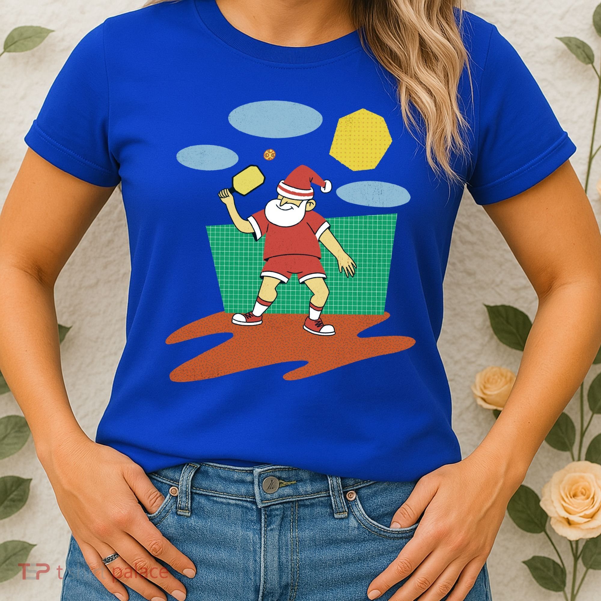 Pickleball Santa Claus Women's T-Shirt