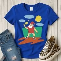 Pickleball Santa Claus Women's T-Shirt thumb 3