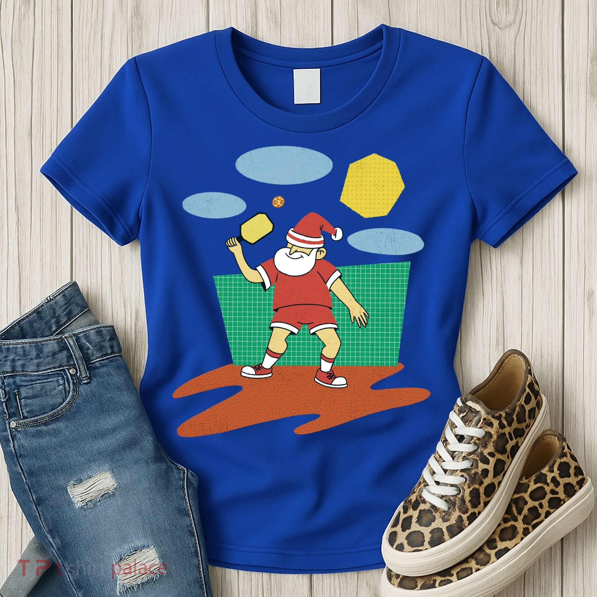 Pickleball Santa Claus Women's T-Shirt