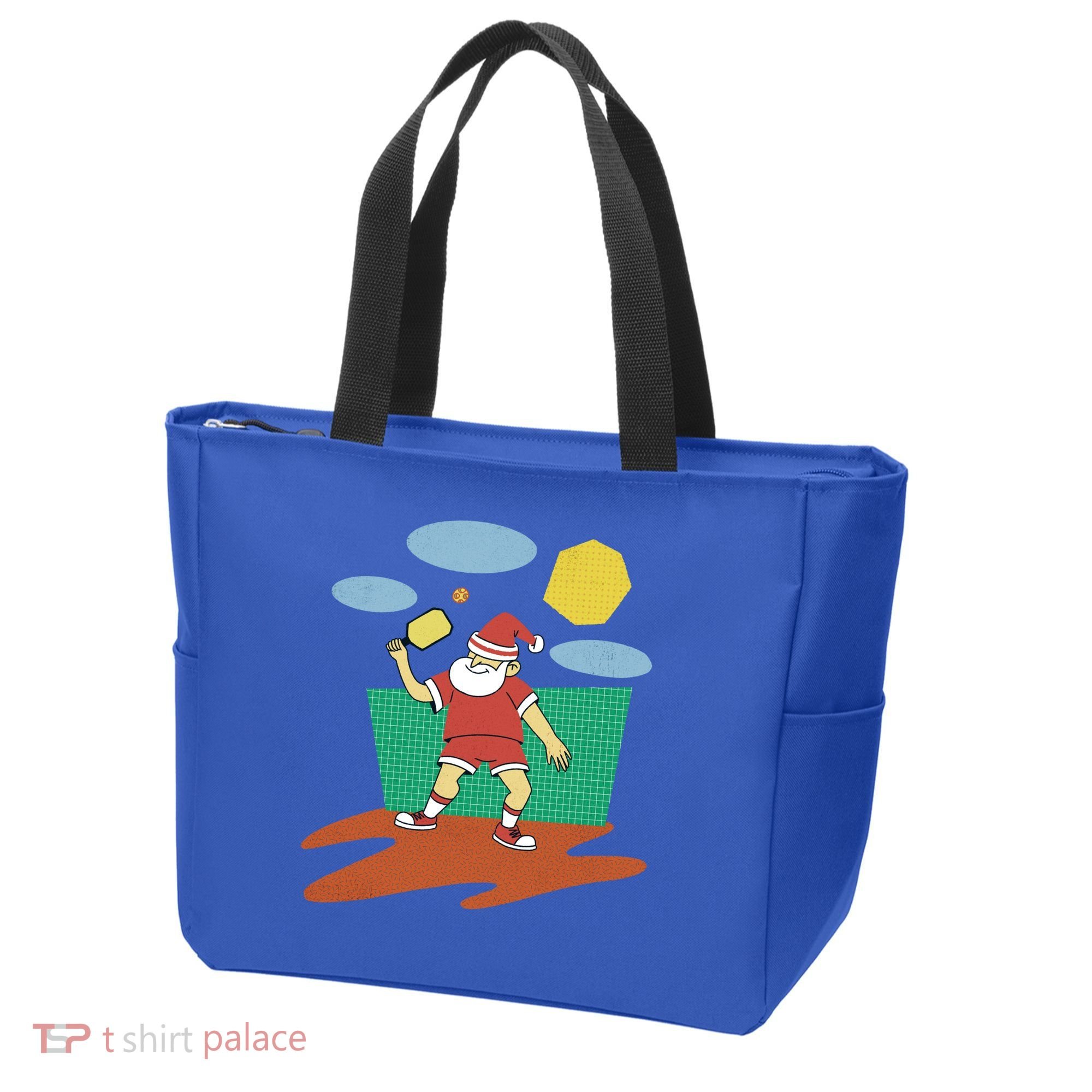 Pickleball Santa Claus Tote Bag
