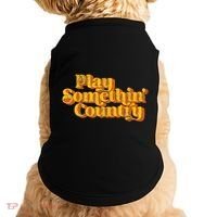 Play Something Country Music Saying Funny Retro 70S Doggie Tank thumb 0