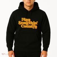 Play Something Country Music Saying Funny Retro 70S Hoodie thumb 2