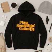 Play Something Country Music Saying Funny Retro 70S Hoodie thumb 3
