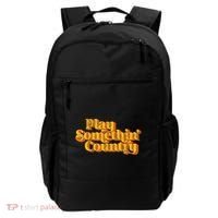 Play Something Country Music Saying Funny Retro 70S Backpack thumb 0