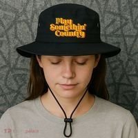 Play Something Country Music Saying Funny Retro 70S Bucket Hat thumb 3