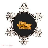 Play Something Country Music Saying Funny Retro 70S Ornament thumb 0