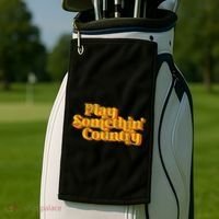 Play Something Country Music Saying Funny Retro 70S Golf Towel thumb 2
