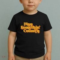 Play Something Country Music Saying Funny Retro 70S Toddler T-Shirt thumb 2