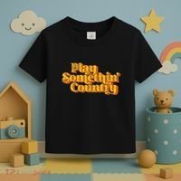 Play Something Country Music Saying Funny Retro 70S Toddler T-Shirt thumb 3