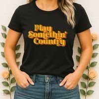 Play Something Country Music Saying Funny Retro 70S Women's T-Shirt thumb 2
