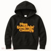 Play Something Country Music Saying Funny Retro 70S Kids Hoodie thumb 0