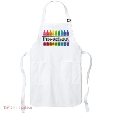 Pre School Colorful Crayons Back To School Apron