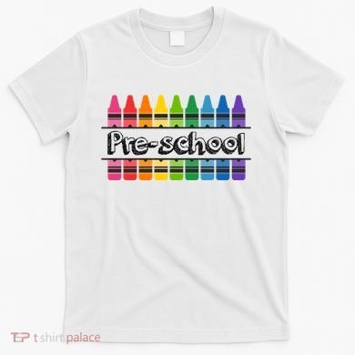 Pre School Colorful Crayons Back To School T-Shirt
