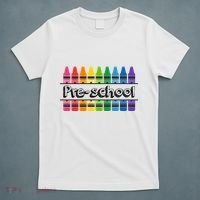 Pre School Colorful Crayons Back To School T-Shirt thumb 5