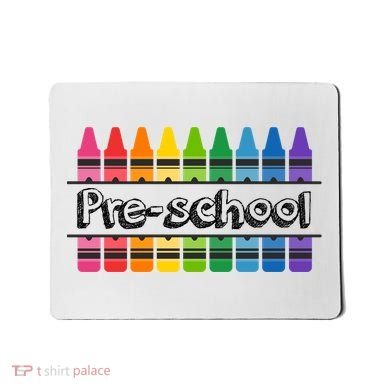 Pre School Colorful Crayons Back To School Mousepad