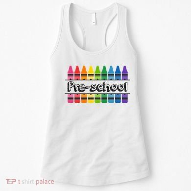 Pre School Colorful Crayons Back To School Women's Tank Top