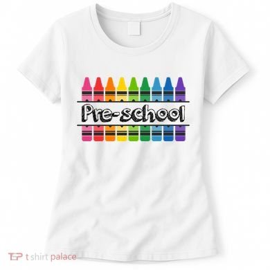 Pre School Colorful Crayons Back To School Women's T-Shirt