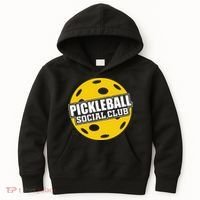 Pickleball Social Club Pickleball Gift Kids Hoodie thumb 0