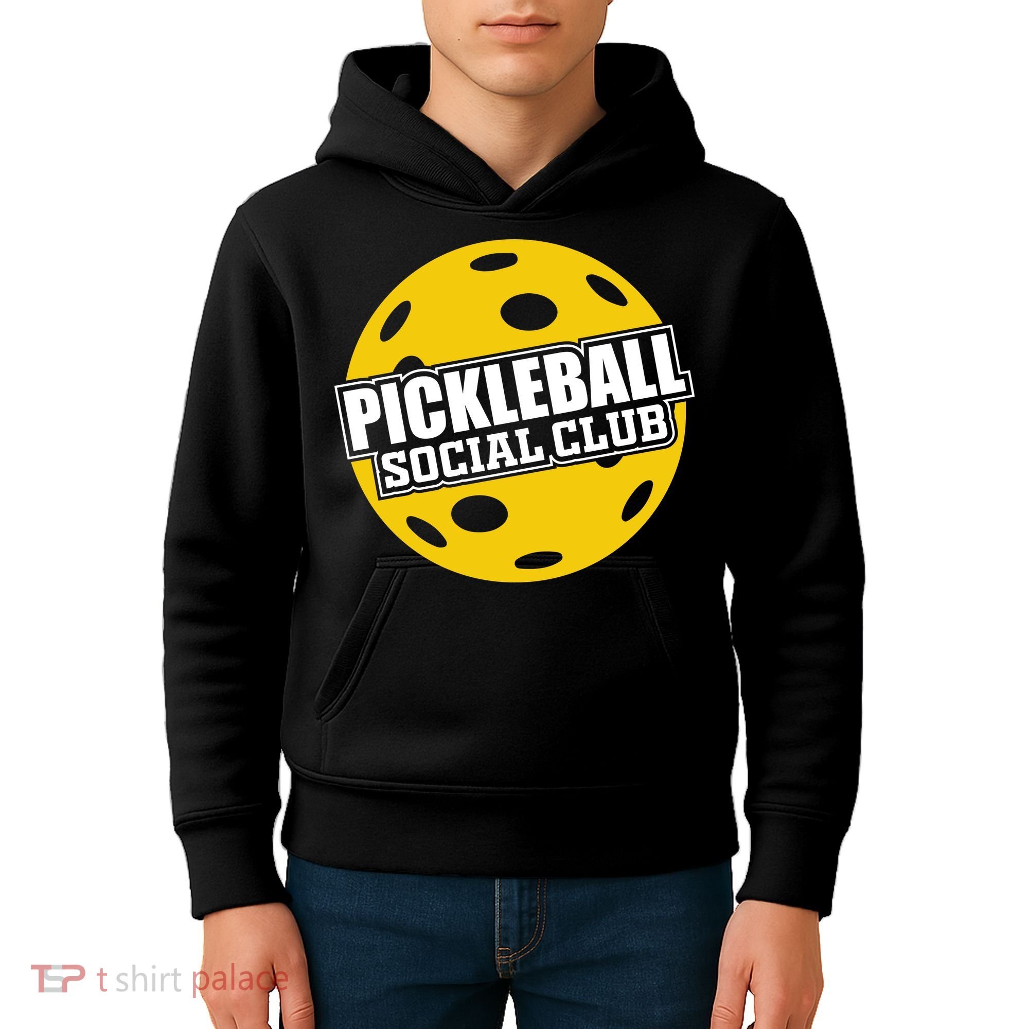 Pickleball Social Club Pickleball Gift Kids Hoodie