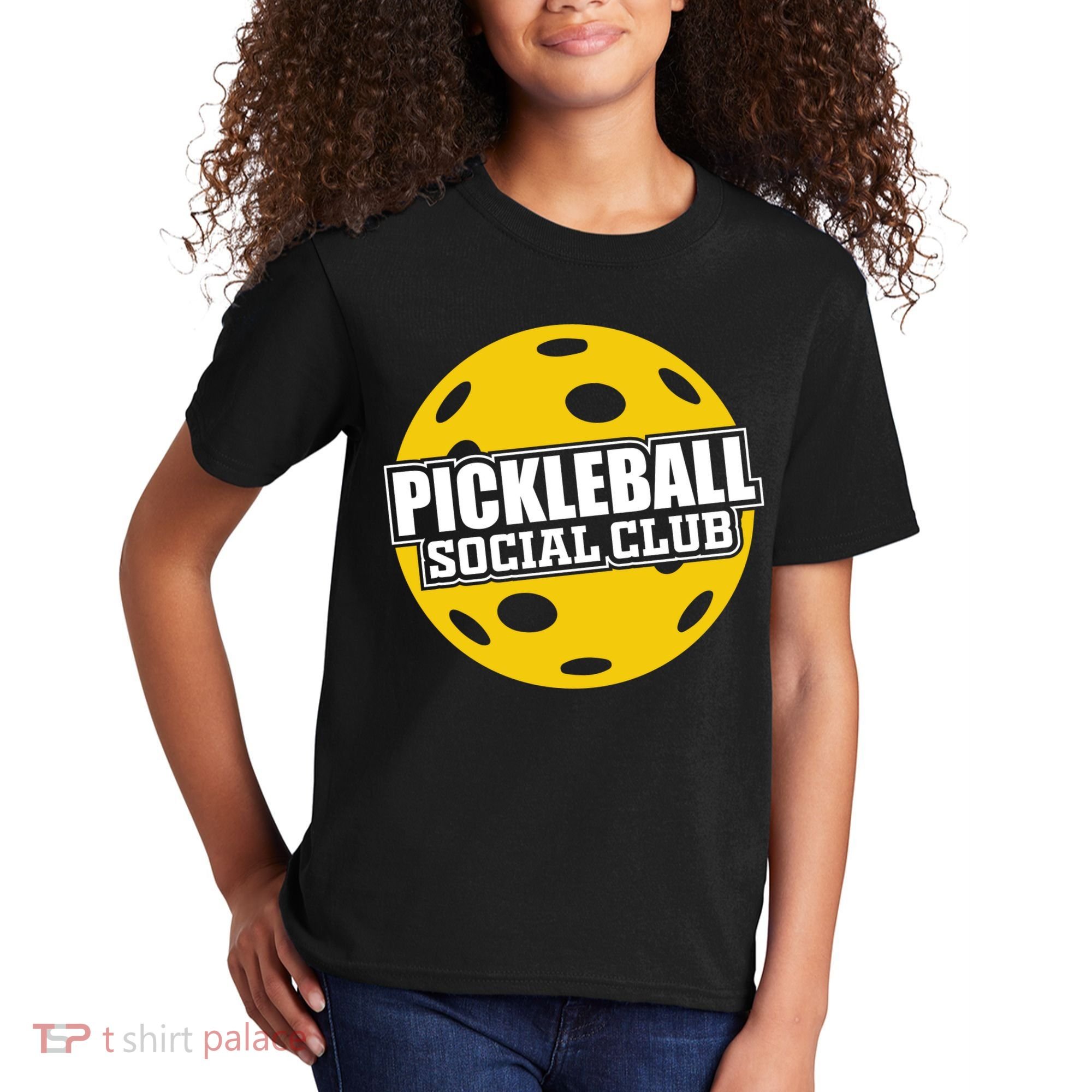 Pickleball Social Club Pickleball Gift Kids T-Shirt