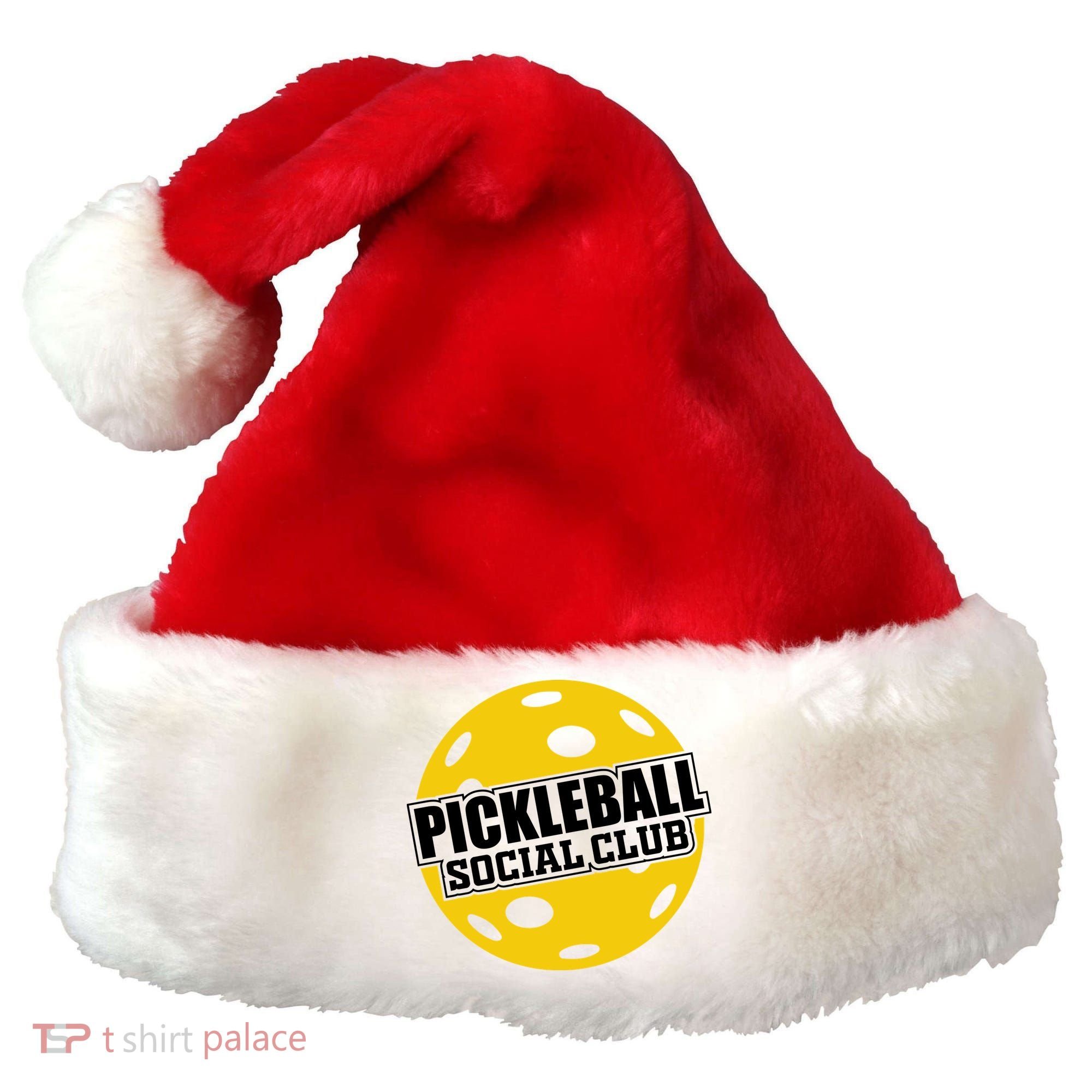 Pickleball Social Club Pickleball Gift Santa Hat