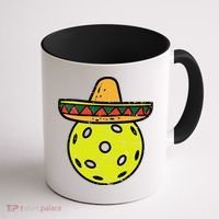 Pickleball Sombrero Cinco De Mayo Fiesta Sport Mexican Coffee Mug thumb 1