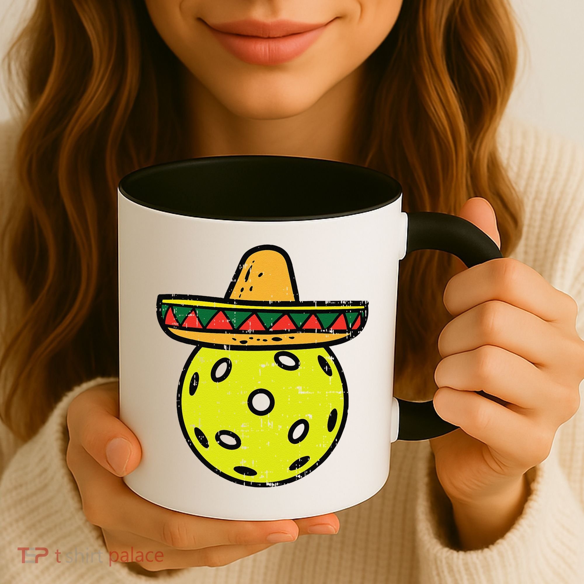 Pickleball Sombrero Cinco De Mayo Fiesta Sport Mexican Coffee Mug