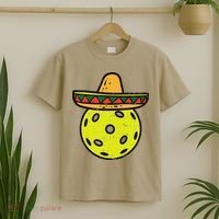 Pickleball Sombrero Cinco De Mayo Fiesta Sport Mexican T-Shirt thumb 2
