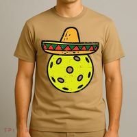 Pickleball Sombrero Cinco De Mayo Fiesta Sport Mexican T-Shirt thumb 3
