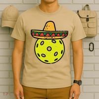 Pickleball Sombrero Cinco De Mayo Fiesta Sport Mexican T-Shirt thumb 6
