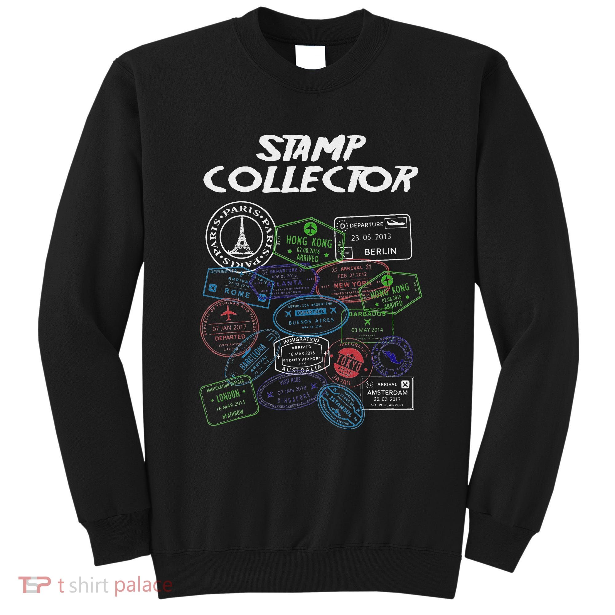 Passport Stamp Collector Wanderer And Adventurer Sweatshirt