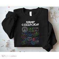 Passport Stamp Collector Wanderer And Adventurer Sweatshirt thumb 2