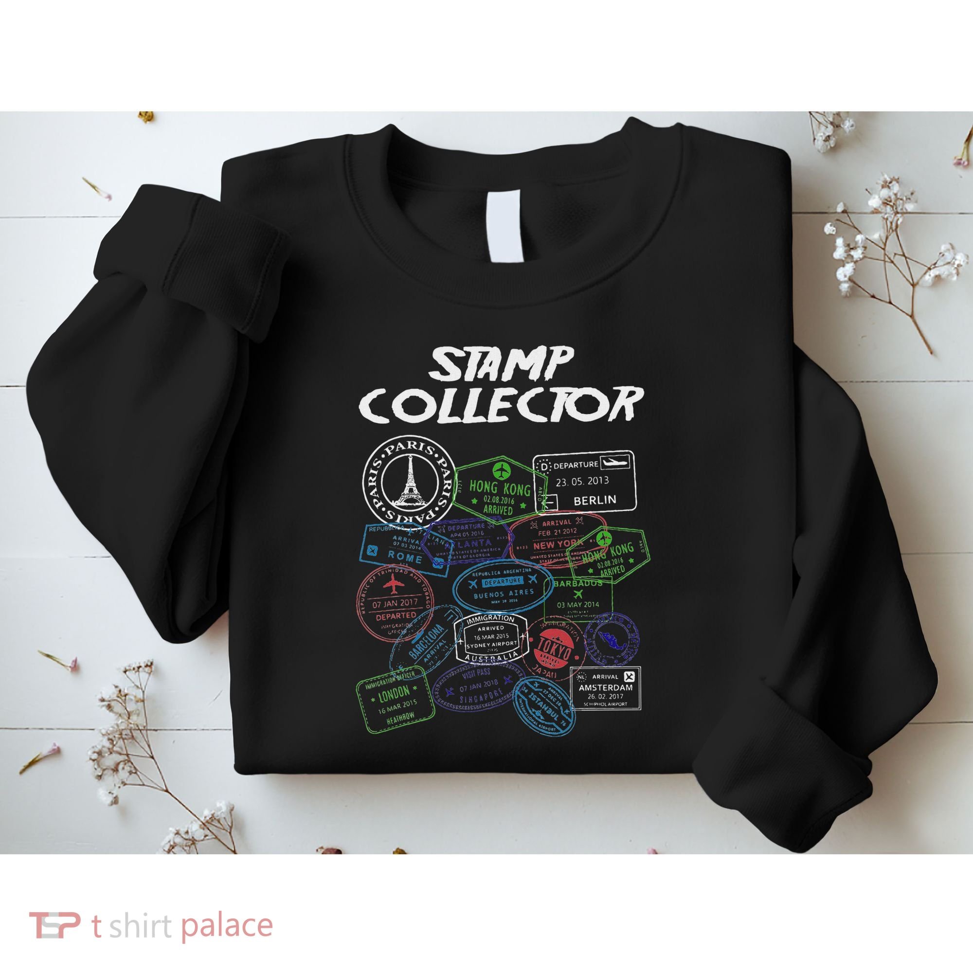 Passport Stamp Collector Wanderer And Adventurer Sweatshirt