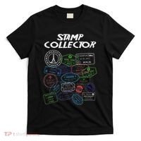 Passport Stamp Collector Wanderer And Adventurer T-Shirt thumb 0