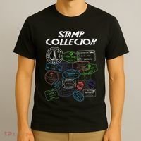 Passport Stamp Collector Wanderer And Adventurer T-Shirt thumb 3