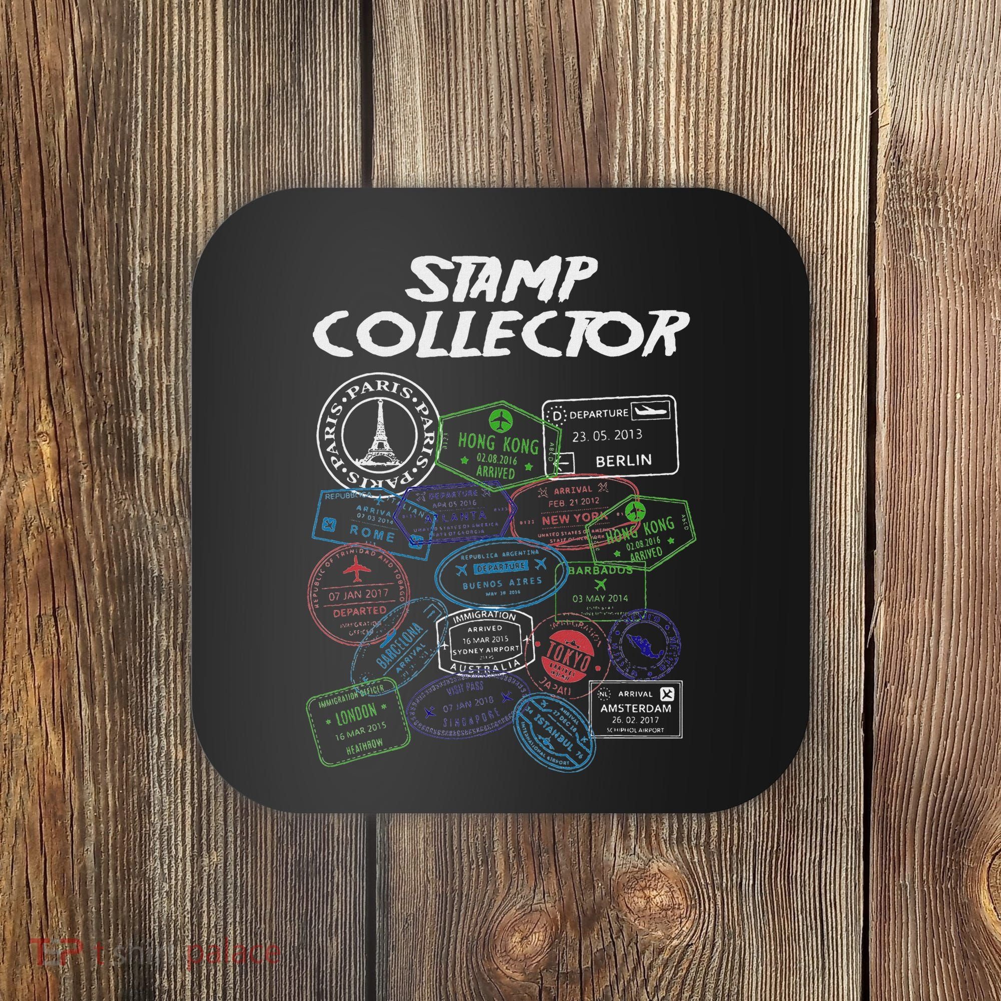 Passport Stamp Collector Wanderer And Adventurer Coaster