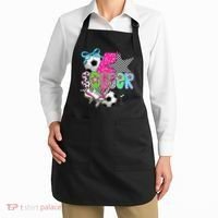 Preppy Soccer Coquette Checkered Star Mama Apron thumb 2