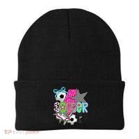 Preppy Soccer Coquette Checkered Star Mama Beanie thumb 0