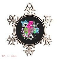 Preppy Soccer Coquette Checkered Star Mama Ornament thumb 0
