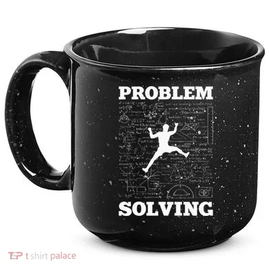 Problem Solving Climber Rock Climbing Bouldering Pun Funny 15oz Campfire Ceramic Mug