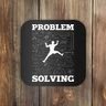 Problem Solving Climber Rock Climbing Bouldering Pun Funny Coaster