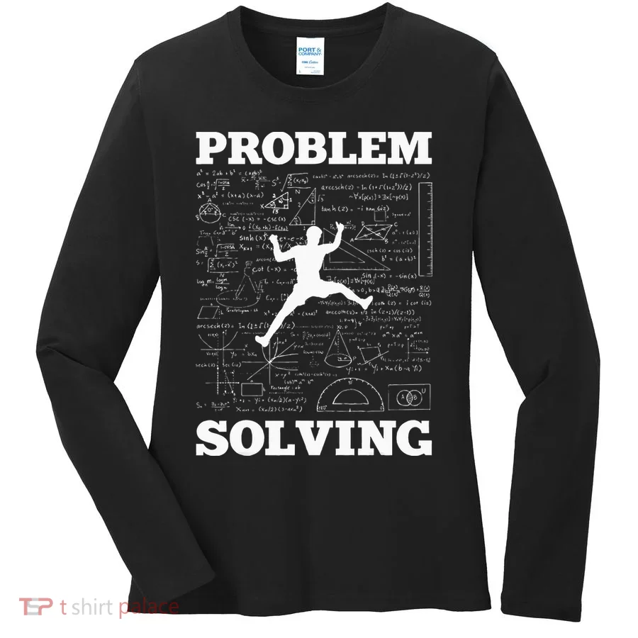 Problem Solving Climber Rock Climbing Bouldering Pun Funny Women's Long Sleeve Shirt