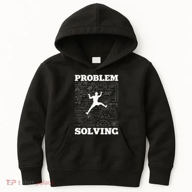 Problem Solving Climber Rock Climbing Bouldering Pun Funny Kids Hoodie