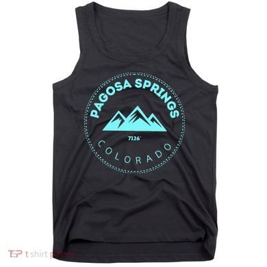 Pagosa Springs Colorado Mountain Town Elevated CO Skiing Tank Top